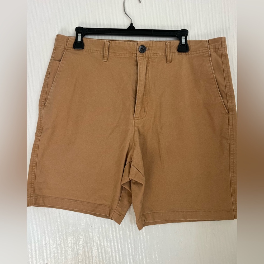 Classic Tan Men's Flat Front Shorts
